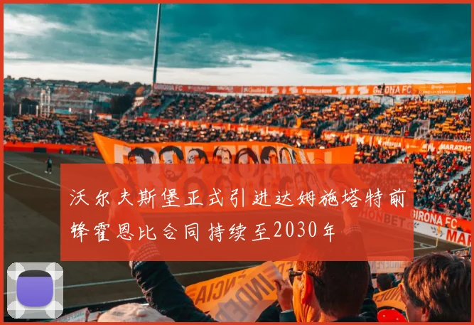 沃尔夫斯堡正式引进达姆施塔特前锋霍恩比合同持续至2030年